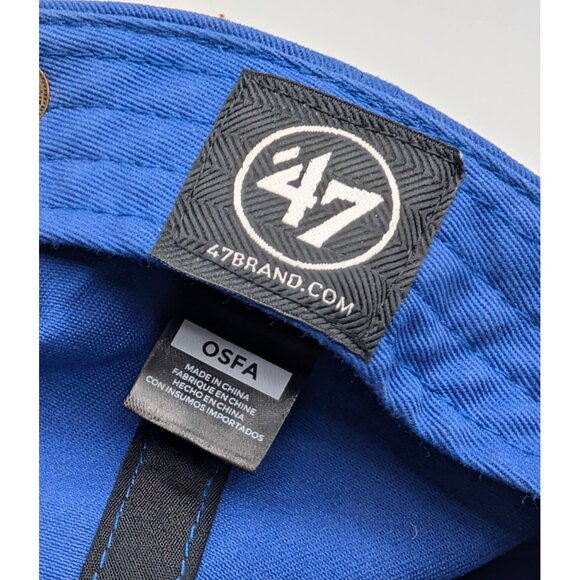 University of Florida Gators '47 Brand Blue White UF Logo Strap Back Hat Cap - Picture 5 of 6